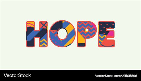 Hope Concept Word Art Royalty Free Vector Image