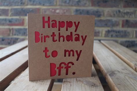 Happy Birthday To My Bff Card