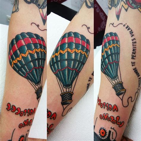 Traditional Hot Air Balloon Tattoo By Emanuele Limited Availability At