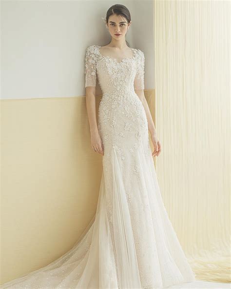 Modest White Dress Hanbok Wedding Antonina Vasylchenko Bridal Gowns Wedding Gowns Glam