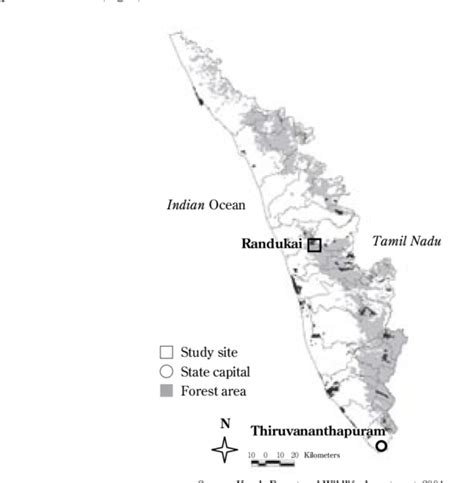 Download Hd Distribution Of Forests In Kerala And Location Of The Map