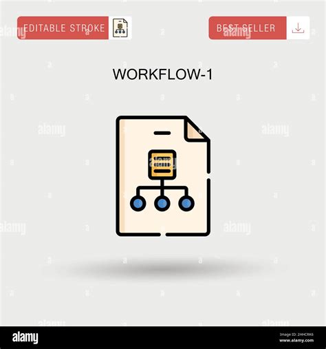 Workflow 1 Simple Vector Icon Stock Vector Image And Art Alamy