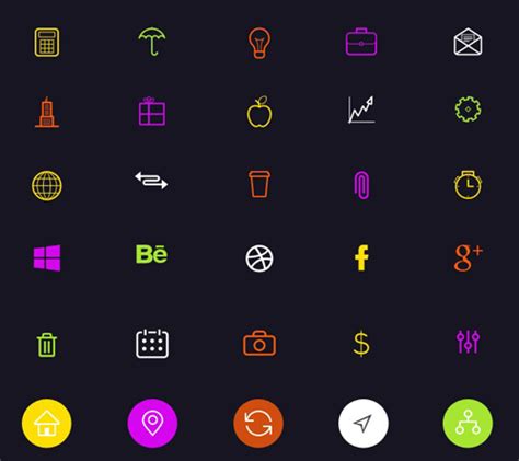 25 Beautiful Sets Of Flat Design Icons Icons Graphic Design Blog
