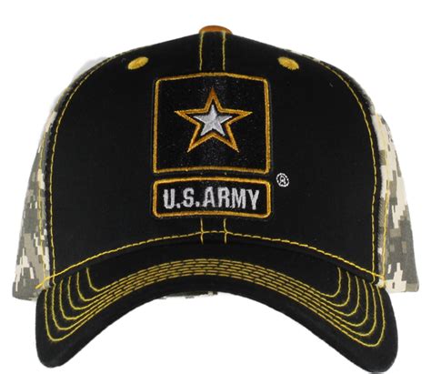 Jwm 40319 Us Army Star Logo Caps Blackacu Digital Camo