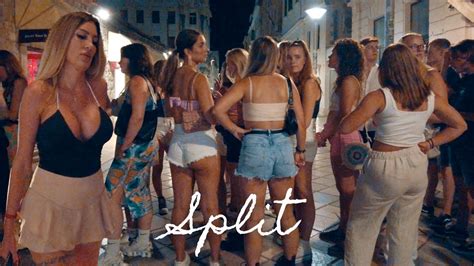 Split Croatia Nightlife Full Tour 2022 🇭🇷 Old Town Split Walking Tour Insane Nightlife Youtube