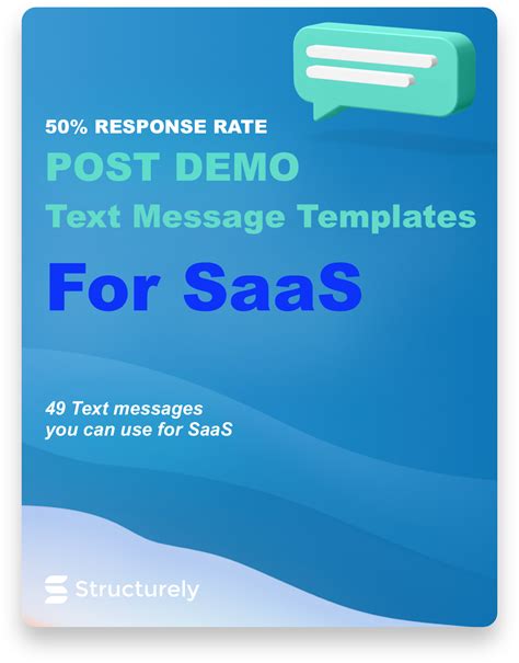 Post Demo Text Message Templates For Saas