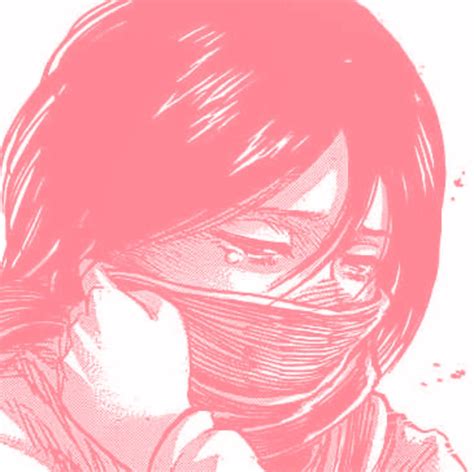 Mikasa Ackerman Attack On Titan Pink Manga Icon Pink Wallpaper Anime