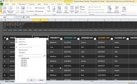 Project Issue Tracker Template For Excel 3 Fppt