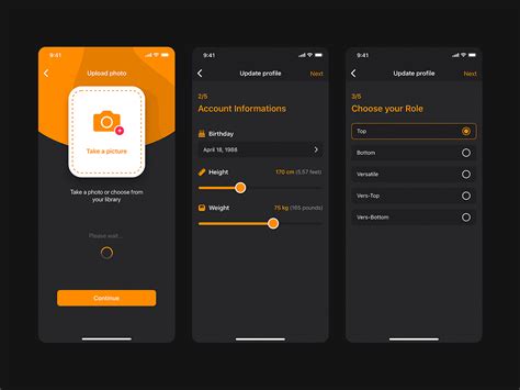 Update Profile Ui Mobile Screen Template Uplabs