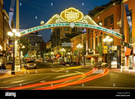 Historic Gaslamp Quarter San Diego California Usa Stock Photo Alamy
