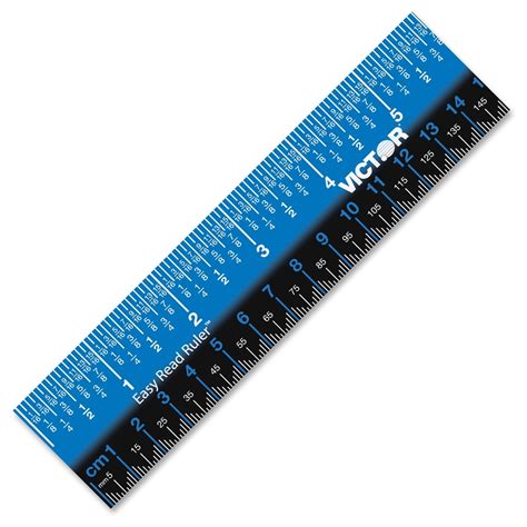 For instance, you can easily accomplish the conversion of kilometers to meters when. Victor Plastic Dual Color 12" Easy Read Ruler - 12" Length - 1/4, 1/8, 1/16 Graduations ...