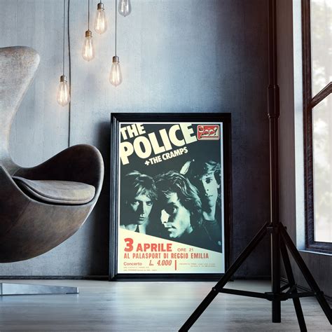 The Police In Concert Poster Vintage Retro Design Replica Etsy Uk