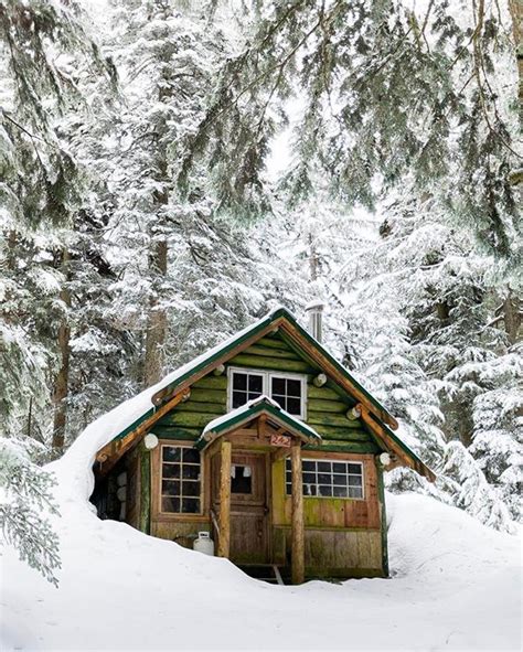 Pieceofwilderness Cute Little Green Cabin 😍 Tag A Friend Youd Take