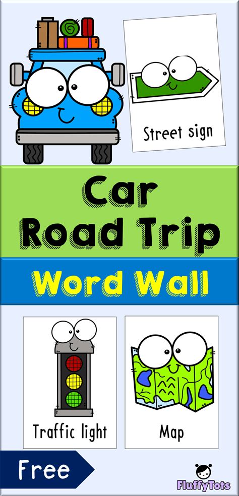Free Car Road Trip Word Wall Are You Going For A Road Trip For This