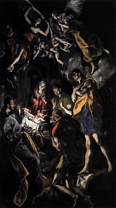 The Adoration Of The Shepherds By El Greco Fine Art Print