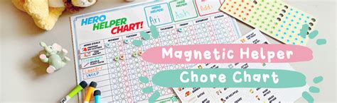 Magnetic Chore Chart For Multiple Kids Magnetic Reward Chart