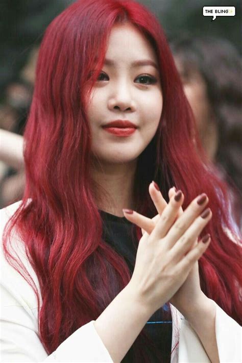 Soojin Gidle Gidle Kpop Red Hair Kpop Girls With Red Hair Hair