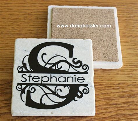 Monogram Tile S Circut Projects Tile Projects Vinyl Projects Fun