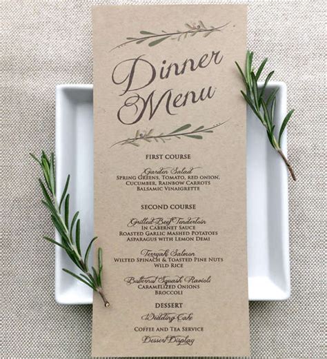 Add your text and then select your font to give it the style you are wanting. 22+ Wedding Menu Templates