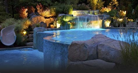 Impressive Swimming Pool With Waterfall And Even A Small