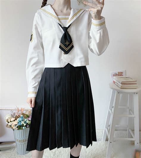 Japanese Sailor School Uniform Yc22602 Anibiu