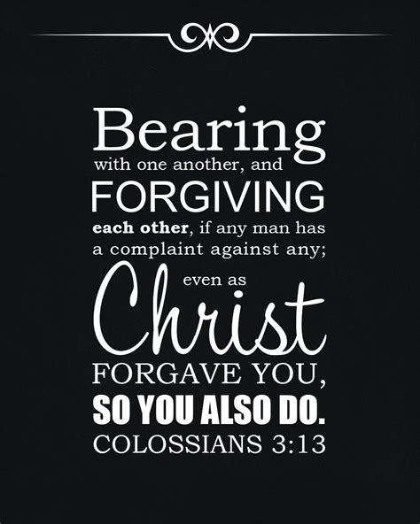 Colossians 313 Forgiving Each Other Free Bible Verse Art Downloads