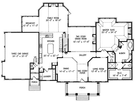 Two Story House Plans With Master Bedroom On Ground Floor Floorplans