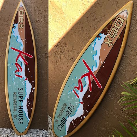 Pin By Tiki Soul Decorative Surfboards On Tiki Soul Surfboard Signs Beach House Signs Surf