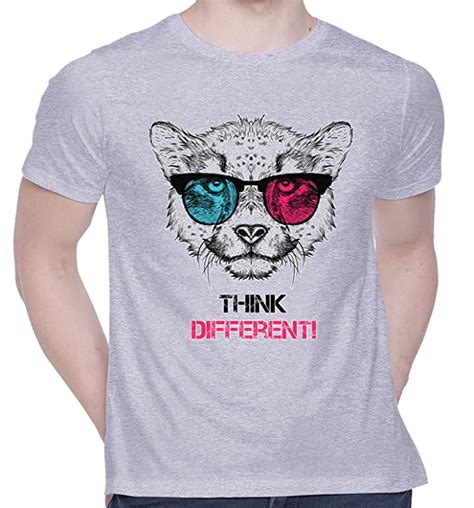 Creativit Graphic Printed T Shirt For Unisex Think Different Tshirt