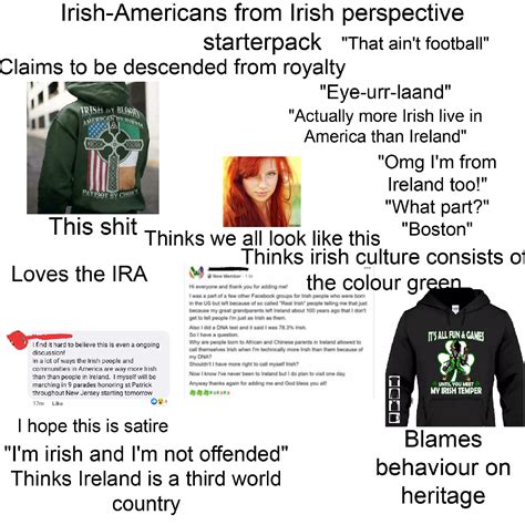Irish Americans From The Irish Perspective Starterpack Rstarterpacks
