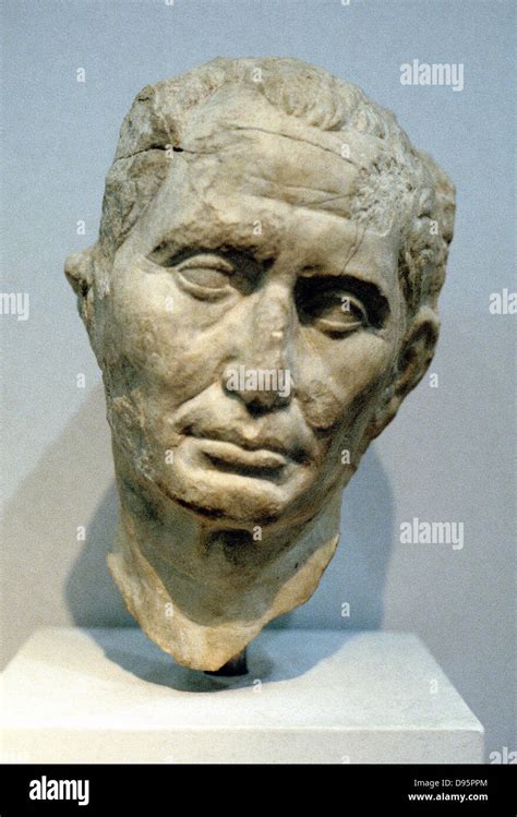Julius Caesar C100 44 Bc Roman Soldier And Statesman Portrait Bust