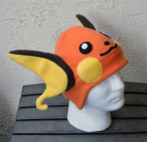 Raichu Pokemon Fleece Hat With Earflaps Etsy