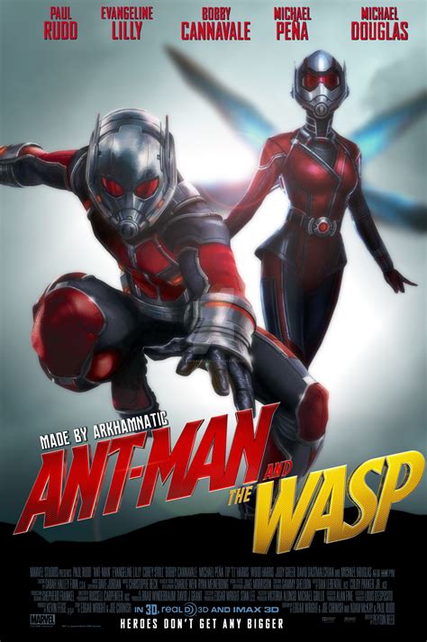 Some character concept explorations for the wasp (the mother, janet van dyne) for the movie antman and the wasp. Ant-man and the Wasp movie poster by ArkhamNatic on DeviantArt