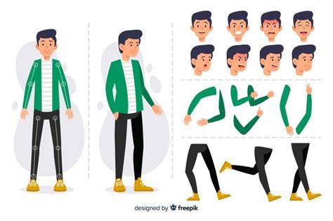 Free Vector Cartoon Character For Motion Design Vector Character
