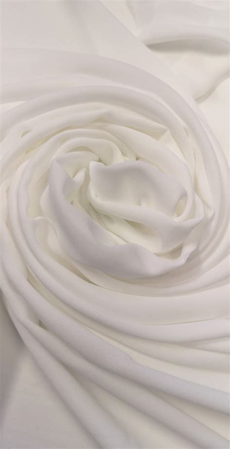 Chiffon - Precuts (1m x 1m30) Soft White | FabricStore
