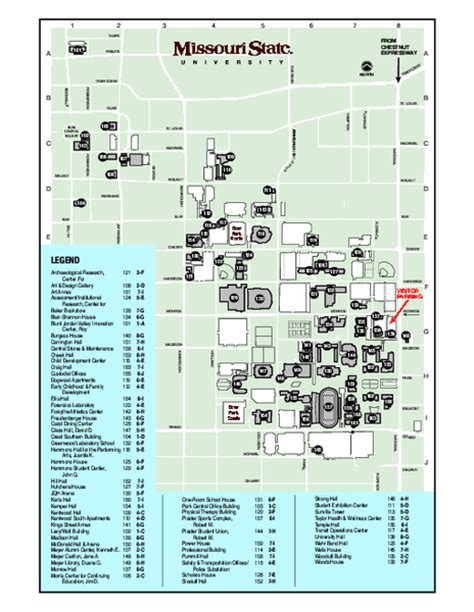 Missouri State Campus Map Verjaardag Vrouw 2020