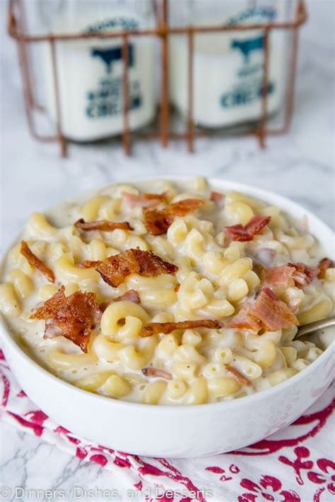 Bacon Macaroni And Cheese Super Creamy Stove Top Mac And Cheese With