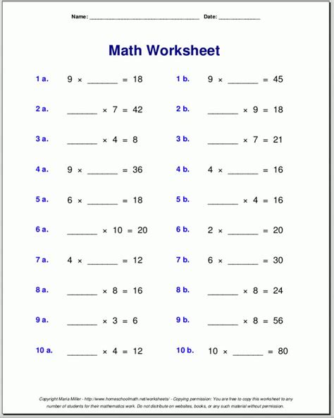 Find enjoyable times table games and fun multiplication practice to provide great multiplication resources for teacher, students and parents. Printable 4th Grade Math Worksheets PDF - With the help of a excellent worksheet printable, you ...