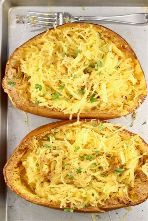 Grilled Spaghetti Squash With Butter And Parmesan Miss In The Kitchen