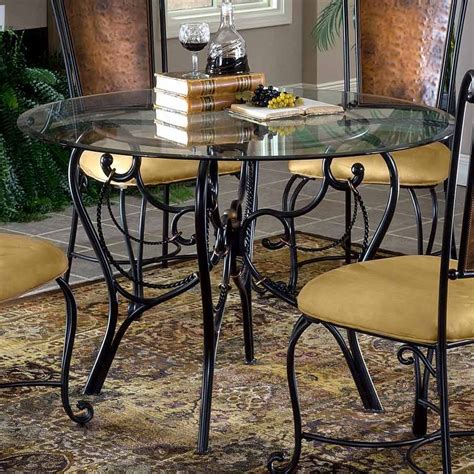 Wrought Iron Round Dining Table