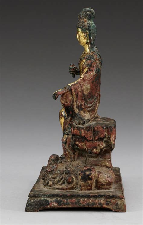A Bronze Figure Of Buddha Qing Dynasty Bukowskis