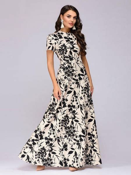 Maybe you would like to learn more about one of these? Women Maxi Dress Short Sleeve Printed Casual Dress - Power ...