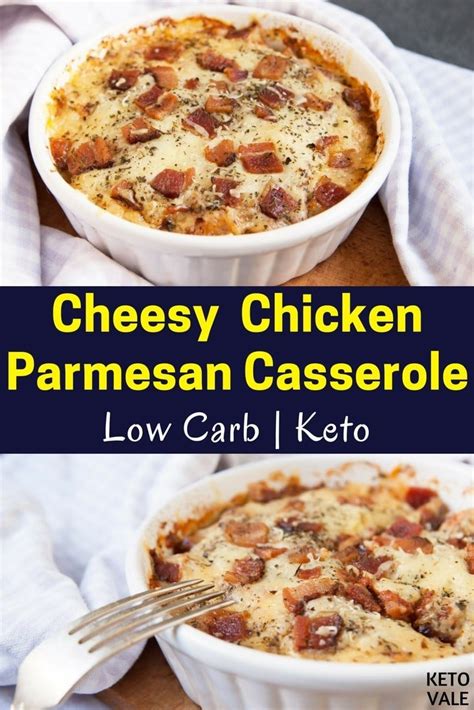 You can use a rotisserie chicken instead if that's easier when making this keto bake chicken casserole. Keto Cheesy Chicken Parmesan Casserole Low Carb Recipe ...