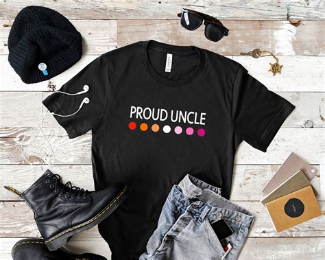 Proud Uncle Lesbian Pride Shirt Support Lesbian Niece Gay Etsy