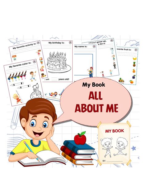 All About Me Book Printable Payhip All About Me Book