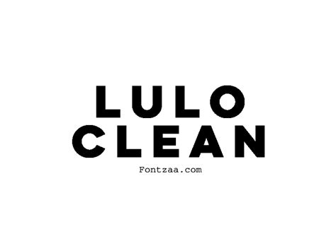 Lulo Clean Font Fontzaa Fonts Free Download