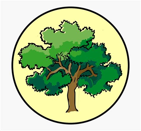 Clip Art Oak Tree Circle Png Clipart