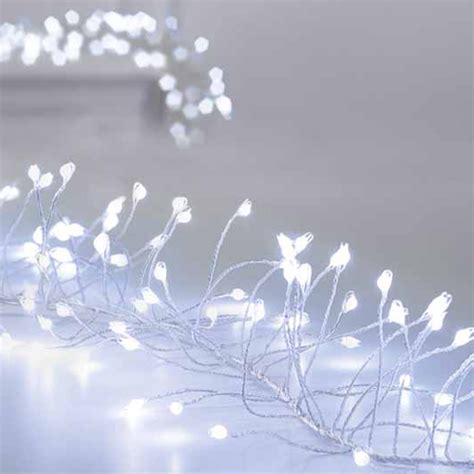 Premier 430 Led Ultrabright Silver And White Garland Wilko