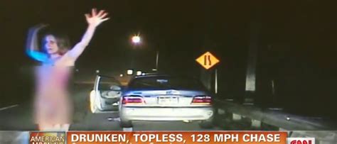 Topless Cleveland Woman Arrested After Mph Chase Video