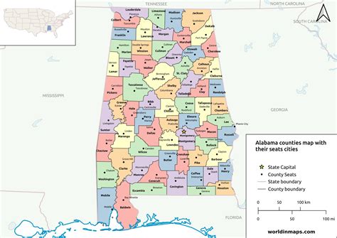 Alabama World In Maps